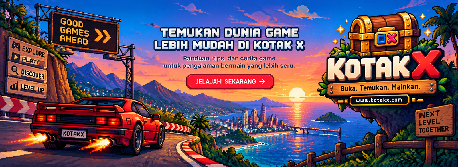 Kotak X — outer space gaming world
